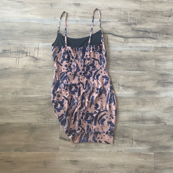 Floral Print Women Bodycon Dress Strap Skinny Mini Sundress Slit Hem Fashion NWT - Picture 9 of 13